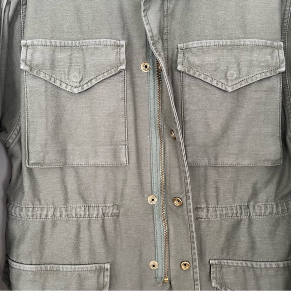 FRAME DENIM COTTON MILITARY JACKET - Picture 4 of 10